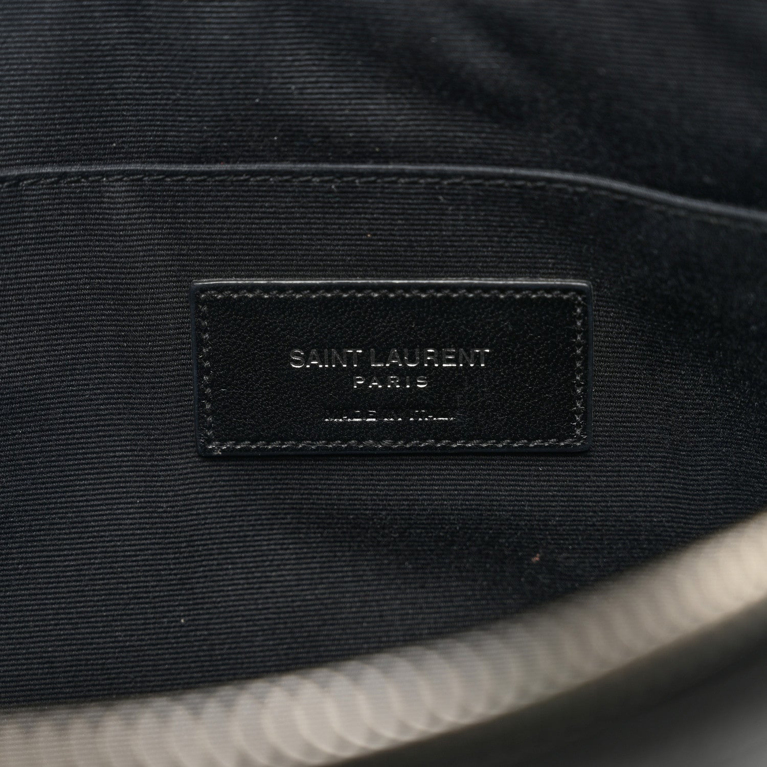 Saint Laurent Calfskin Star Rider iPad Pouch Black Silver 7 of 10