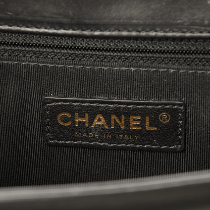 Chanel Glazed Calfskin Medium Boy Flap Black 7 of 11