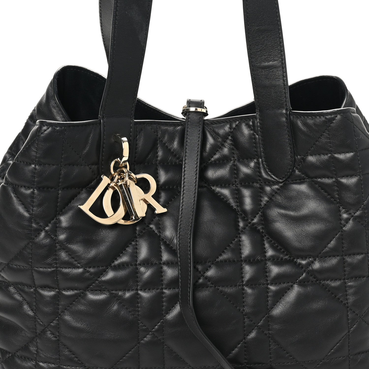 Christian Dior Calfskin Macrocannage Medium Toujours Black 8 of 10