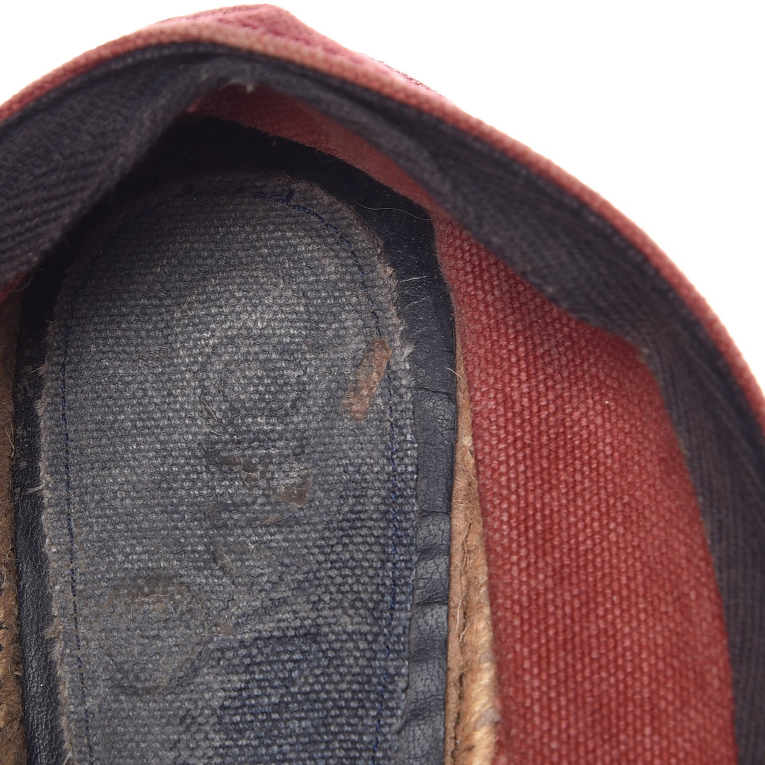 Chanel Toile CC Espadrilles 39 Red Black 12 of 12