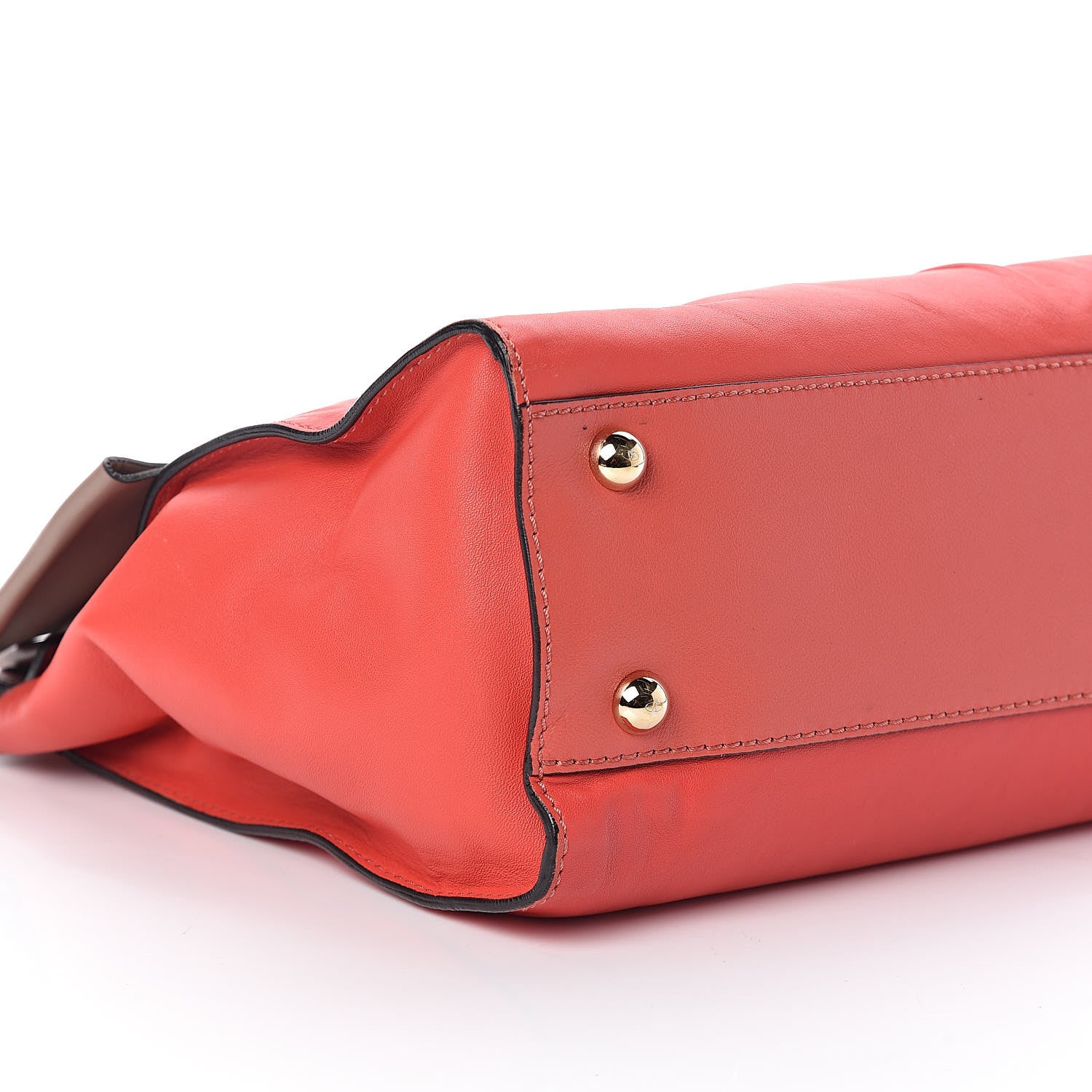 Valentino Garavani Nappa Large Aphrodite Bow Satchel Coral 7 of 9