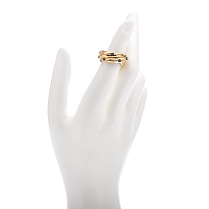Cartier 18K Yellow Gold Diamond Sapphire Ruby Constellation Trinity Ring 50 5.25 2 of 4