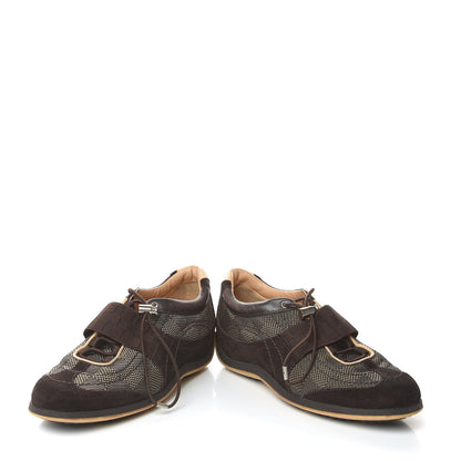 Louis Vuitton Damier Geant Chrono Sneaker 35.5 Brown 6 of 14