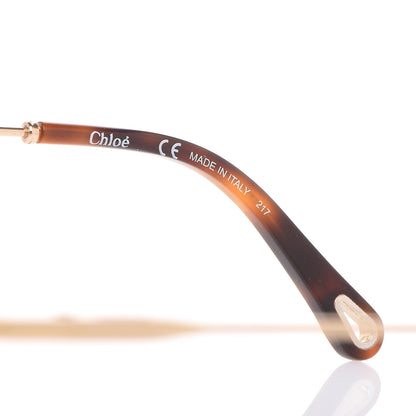 Chloe Poppy Aviator Sunglasses CE 130S Gold Havana 6 of 7