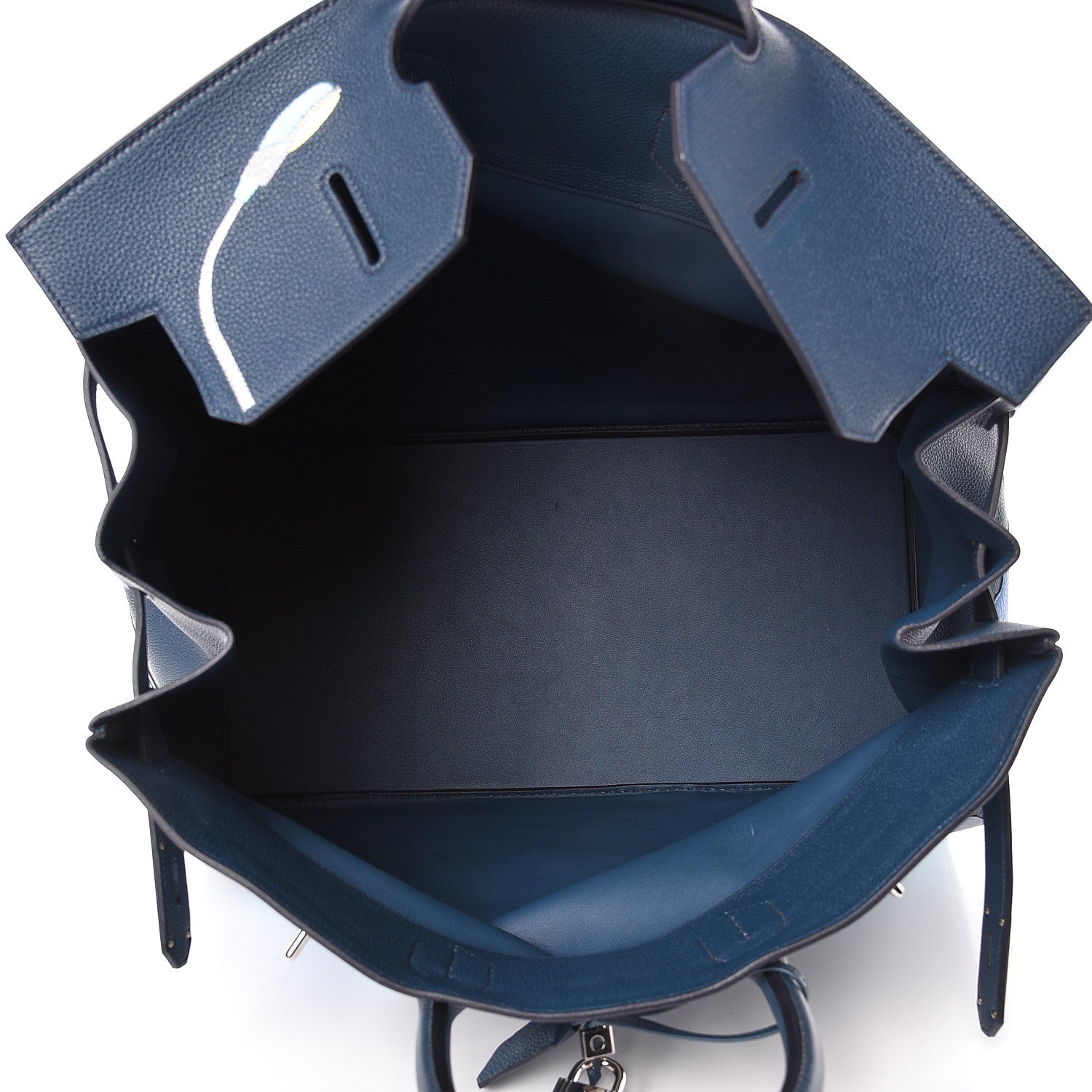 Hermes Togo HAC Endless Road Birkin 50 Bleu de Prusse 6 of 11