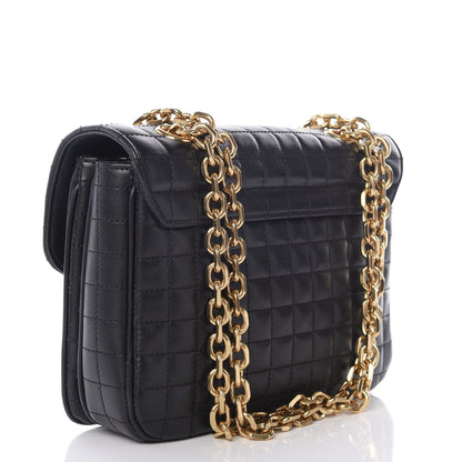 Celine Calfskin Quilted Small C Bag Black 2 of 9