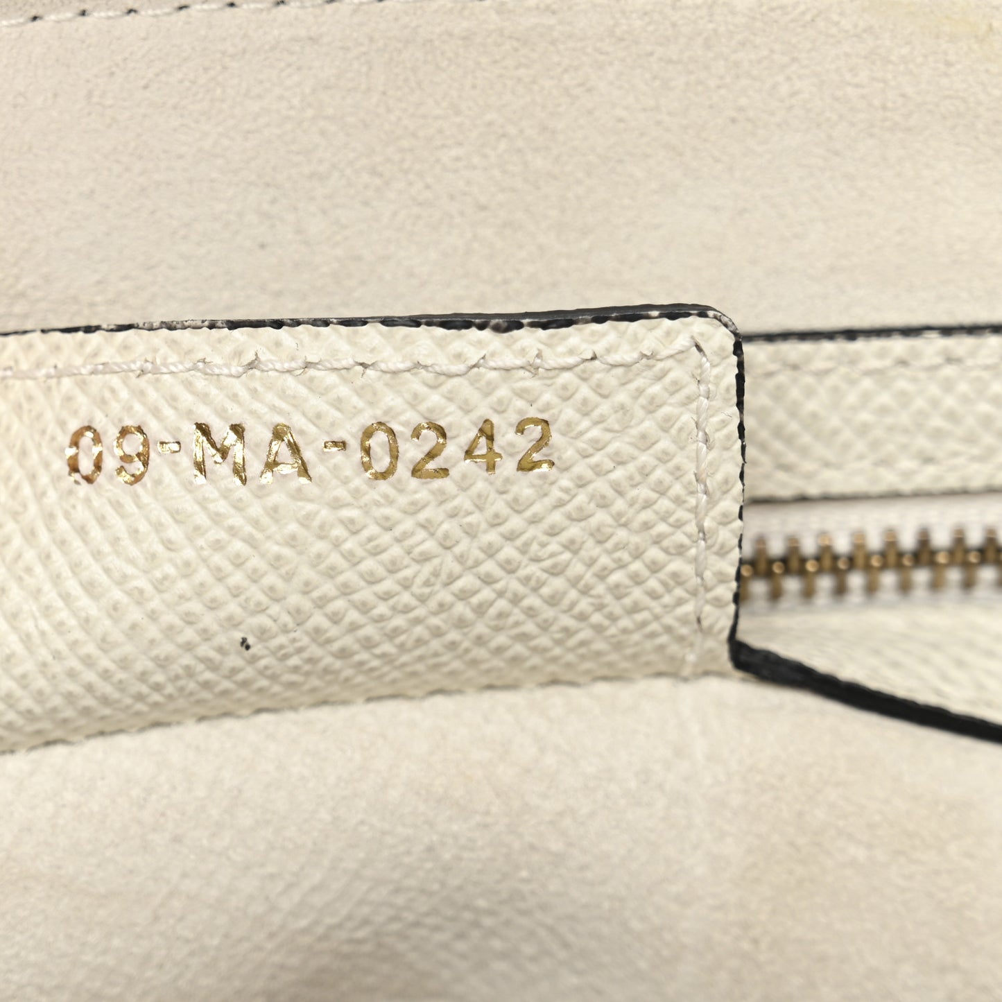 Grained Calfskin Saddle Bag White