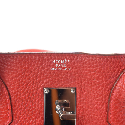 Hermes Taurillon Clemence JPG Shoulder Birkin II 42 Rouge Vif 10 of 15