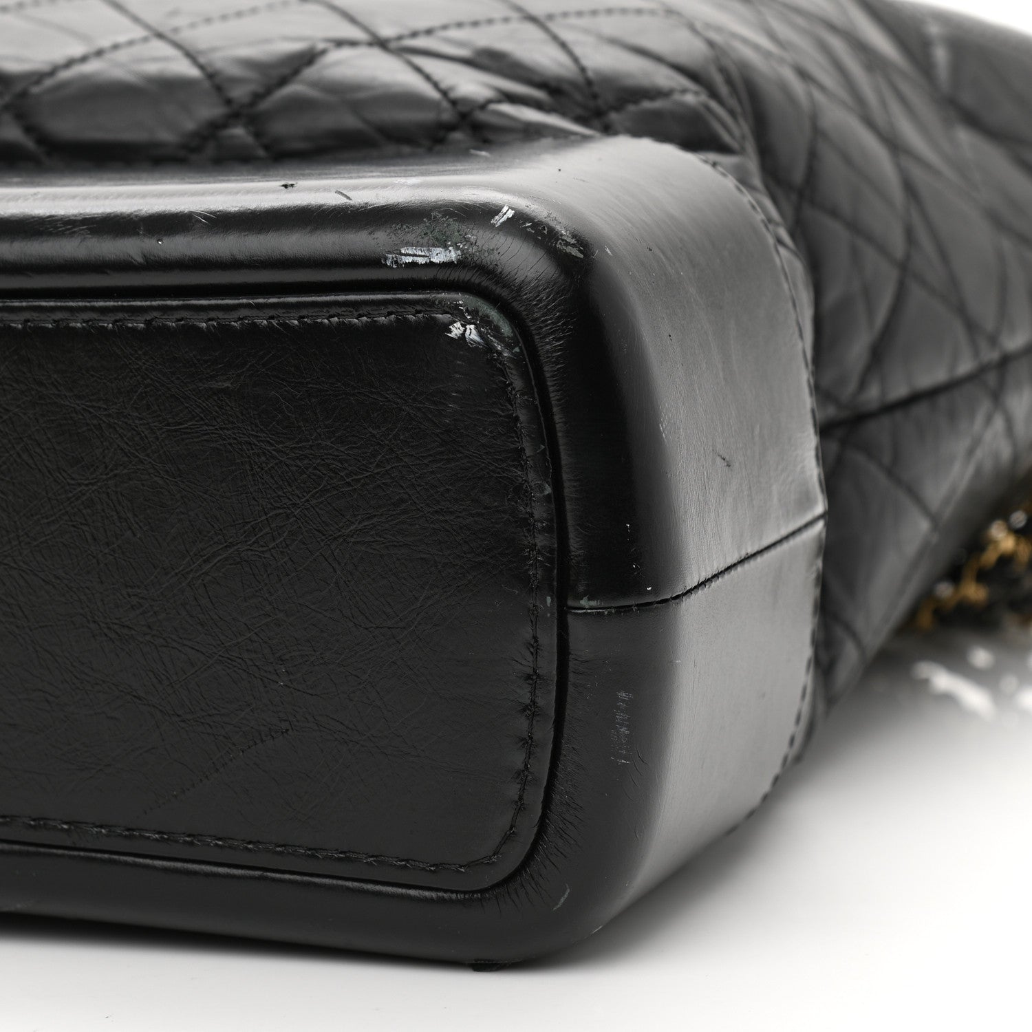 Chanel Aged Calfskin Quilted Maxi Gabrielle Hobo Black 10 of 18