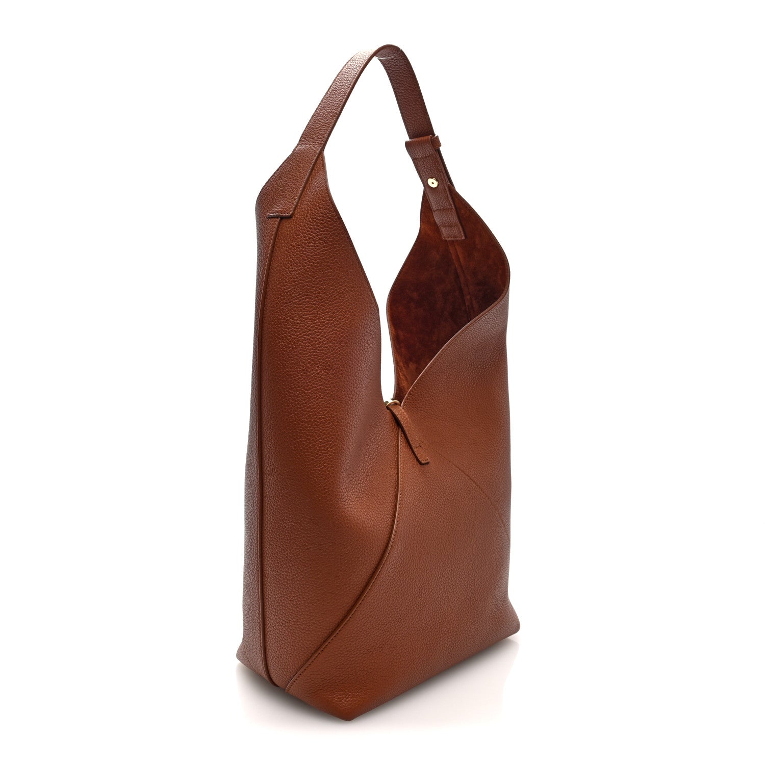 Salvatore Ferragamo Grained Calfskin V Hobo Cognac 4 of 10
