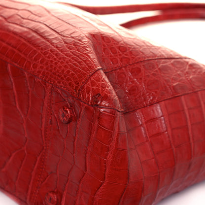 Nancy Gonzalez Crocodile Tote Orange 8 of 10