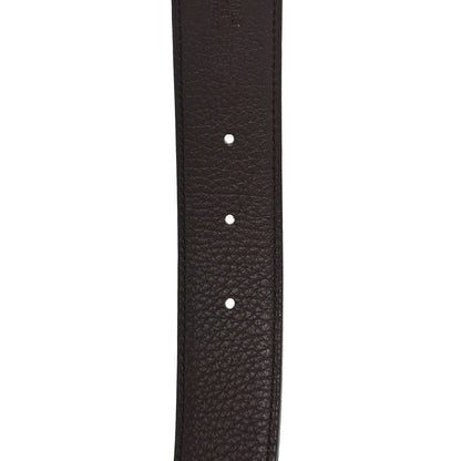 Hermes Box Togo 32mm H Speed Belt 85 34 Black Chocolate Gris Clair 5 of 7