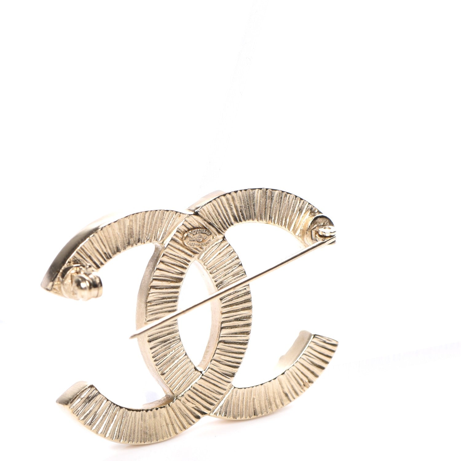 Chanel Pearl Large CC Brooch Gold 3 of 5
