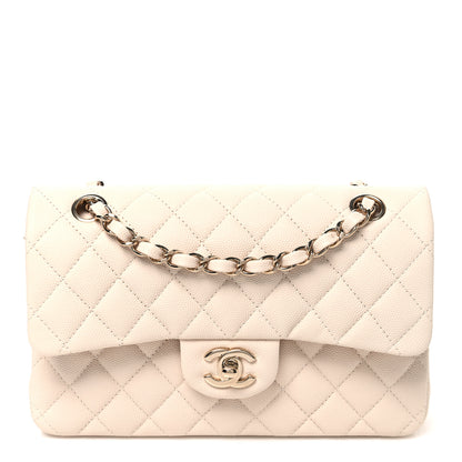 Chanel Caviar Quilted Small Double Flap Light Beige 1 of 10