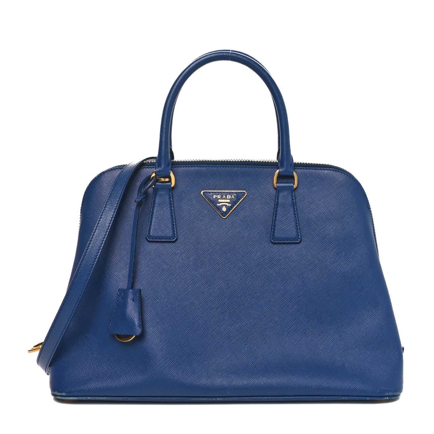 Saffiano Lux Medium Promenade Tote Bluette