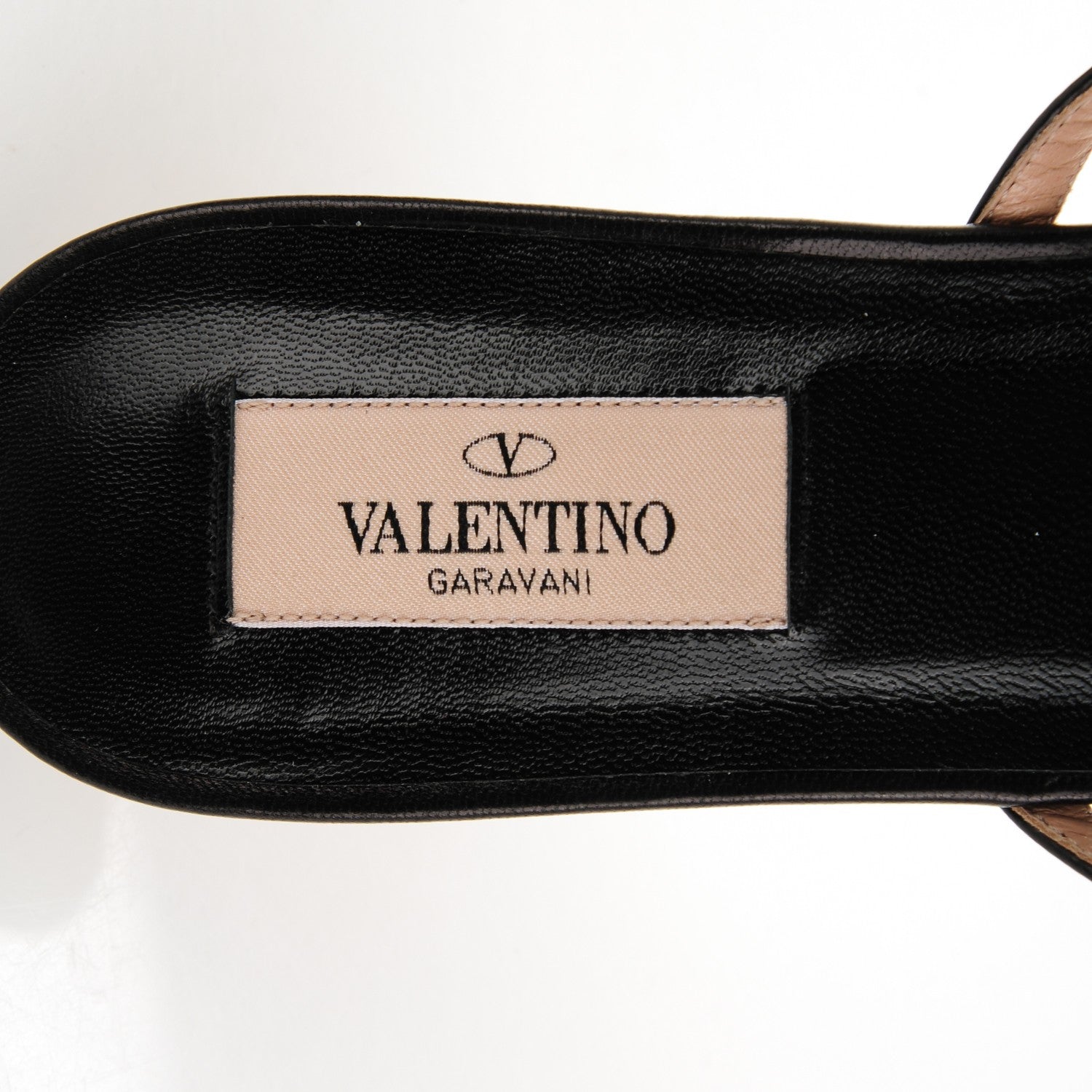 Valentino Garavani Nappa Ankle Strap Love Me Daisy Flat Sandals 38 Black 5 of 7