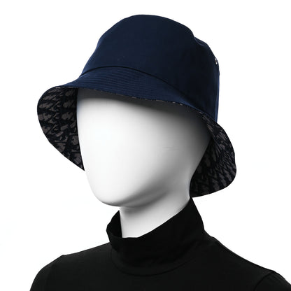 Christian Dior Oblique Reversible Teddy-D Brim Bucket Hat 59 Blue 2 of 14