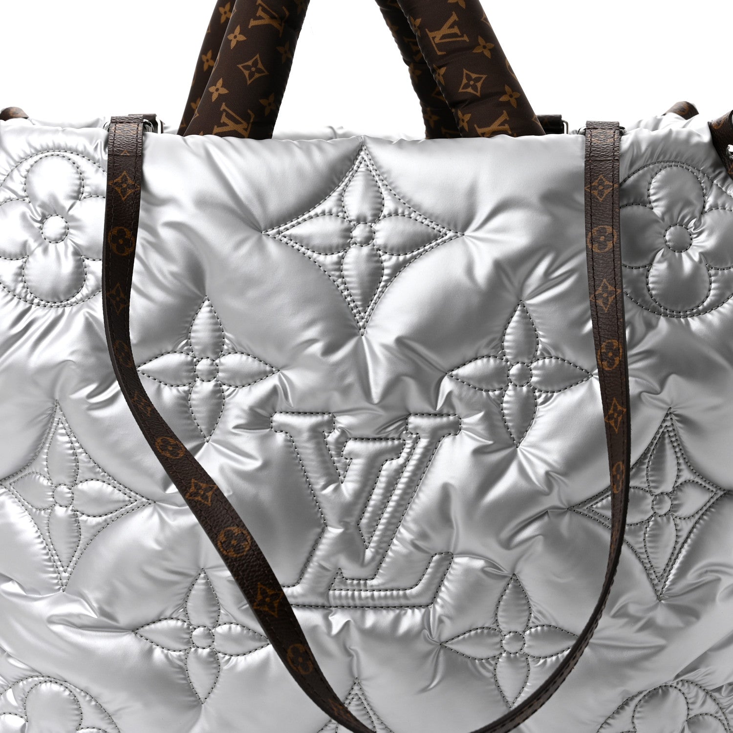 Louis Vuitton Econyl Monogram Pillow Giant Onthego GM Silver 7 of 10