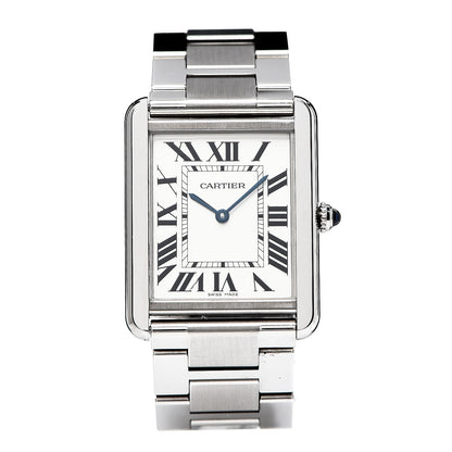 Cartier Stainless Steel 27mm Tank Solo Quartz Watch 1 of 6