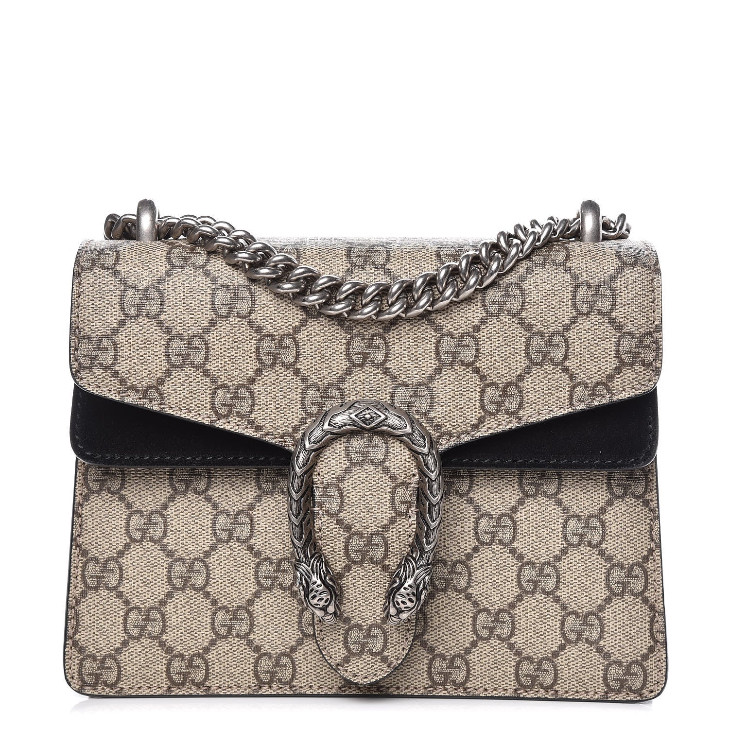 Gucci GG Supreme Monogram Mini Dionysus Shoulder Bag Black 1 of 12