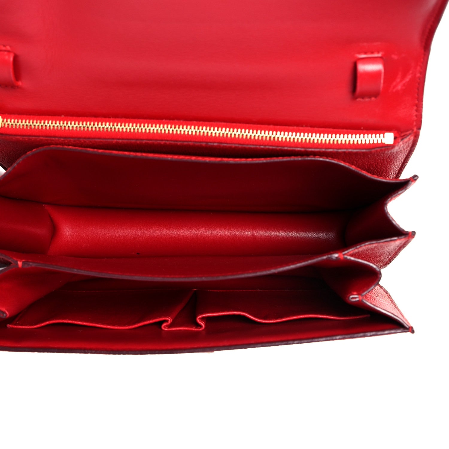 Celine Goatskin Medium Classic Box Flap Bag Carmin 5 of 12