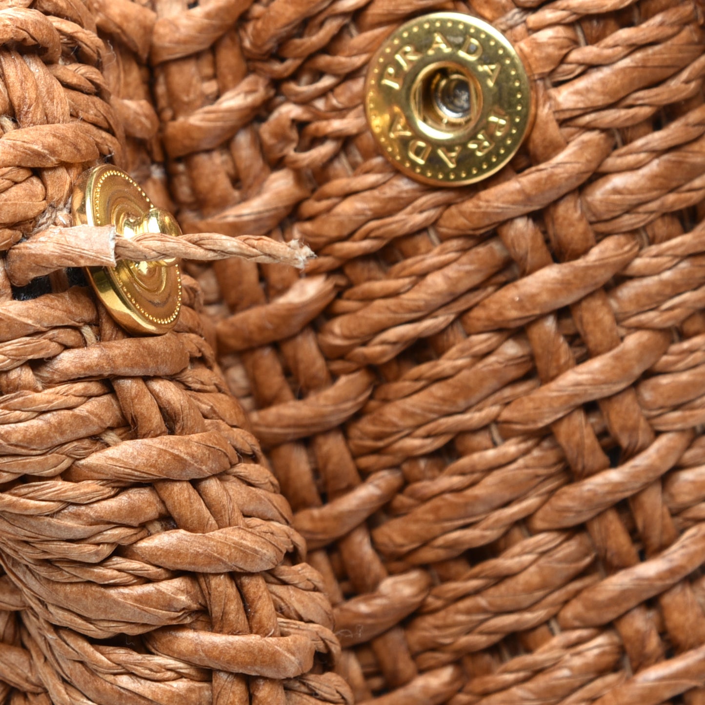 Raffia Canvas Mistolino Tote Miele