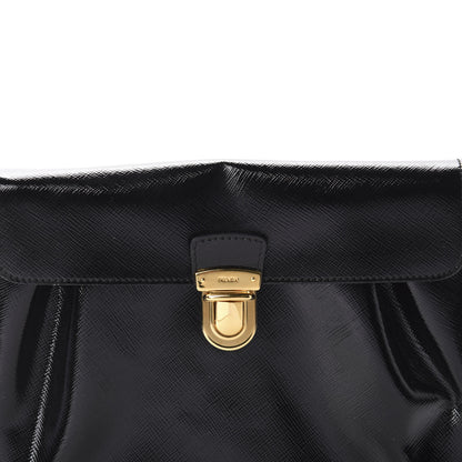Prada Saffiano Vernice Clutch Black 11 of 11
