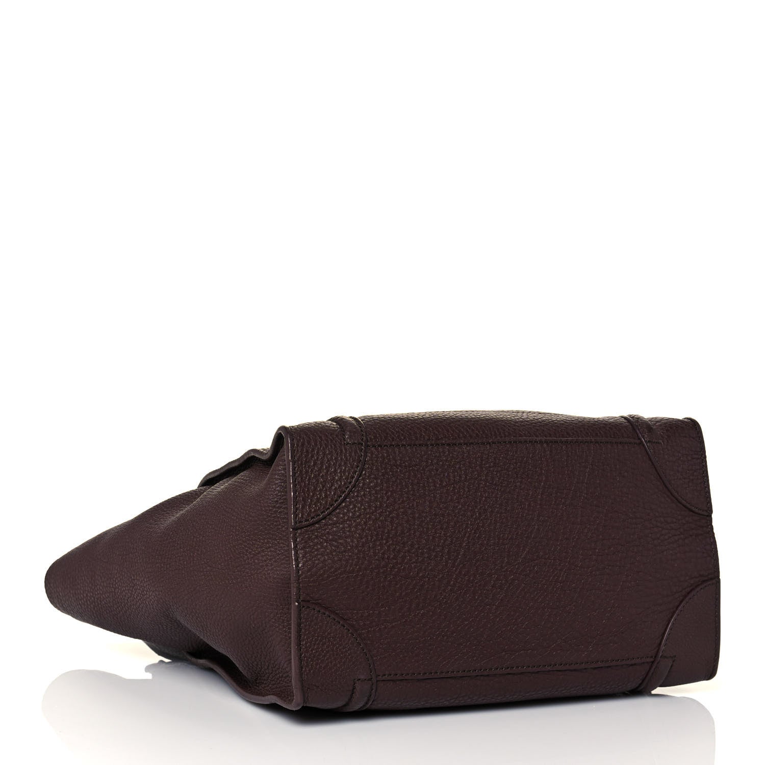Celine Pebbled Calfskin Mini Luggage Chocolate 3 of 13