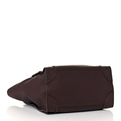 Celine Pebbled Calfskin Mini Luggage Chocolate 3 of 13