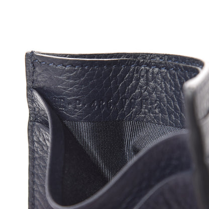 Valentino Garavani Pebbled Calfskin Rockstud Card Holder Dark Blue 6 of 7