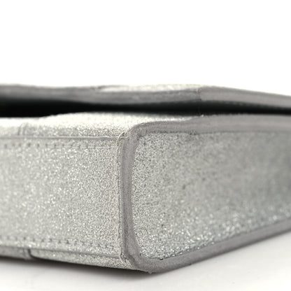 Balenciaga Sparkling Fabric XS Hourglass Wallet On Chain Silver 8 of 10