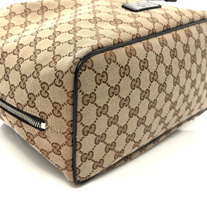 Gucci Monogram Dollar Calfskin O Drawstring Backpack Beige Ebony Testa di Moro Dark Chocolate 8 of 9
