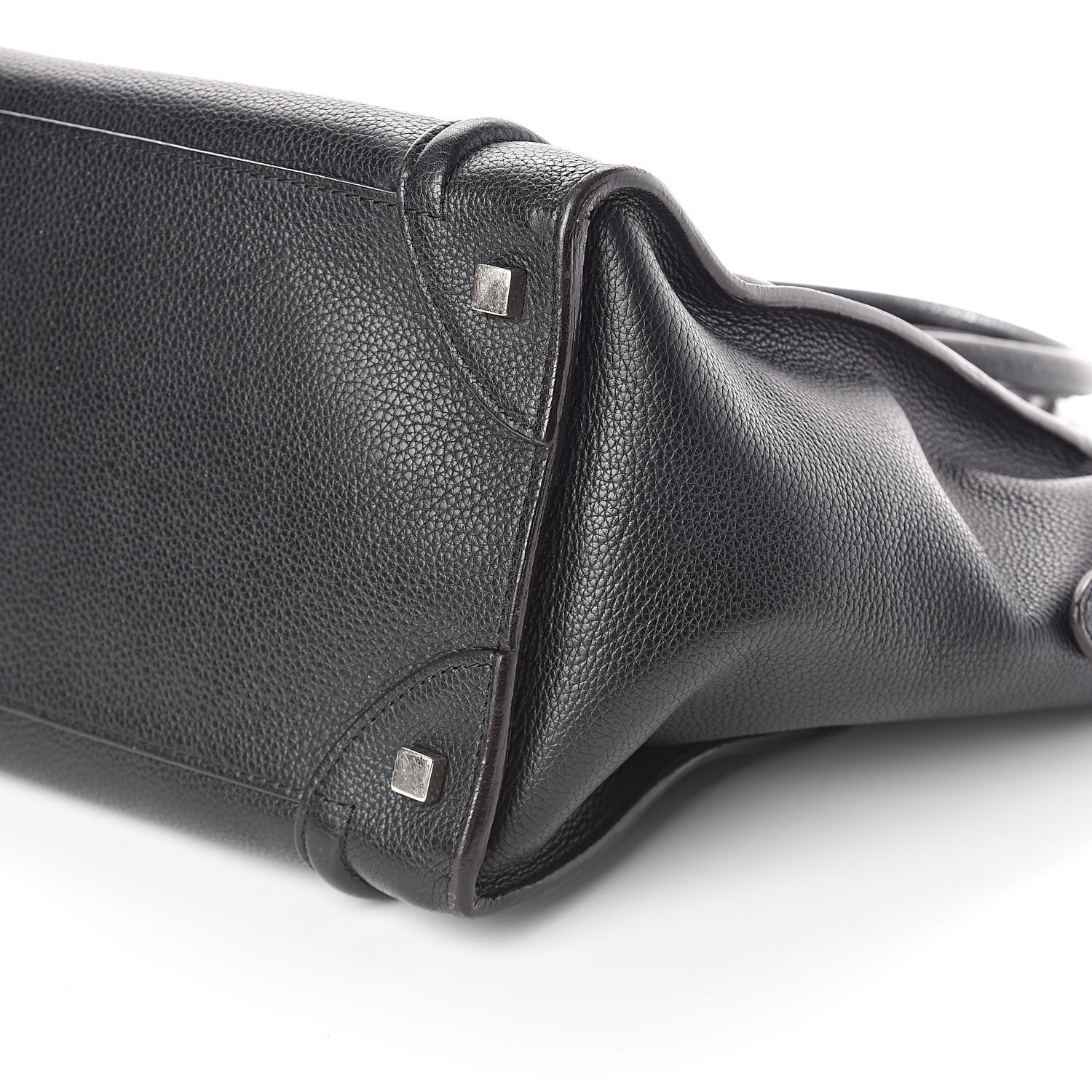 Celine Drummed Calfskin Mini Luggage Black 9 of 9