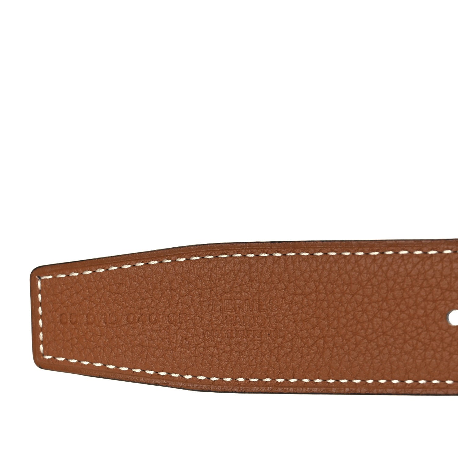 Hermes Box Togo 32mm Au Carre H Belt 85 Black Gold 4 of 7