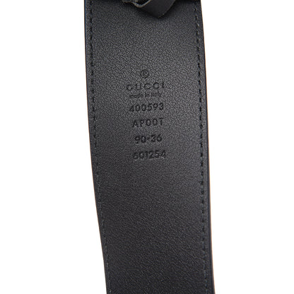 Gucci Calfskin Double G 40mm Belt 90 36 Black 5 of 6