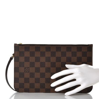 Louis Vuitton Damier Ebene Neverfull MM GM Pochette 2 of 7