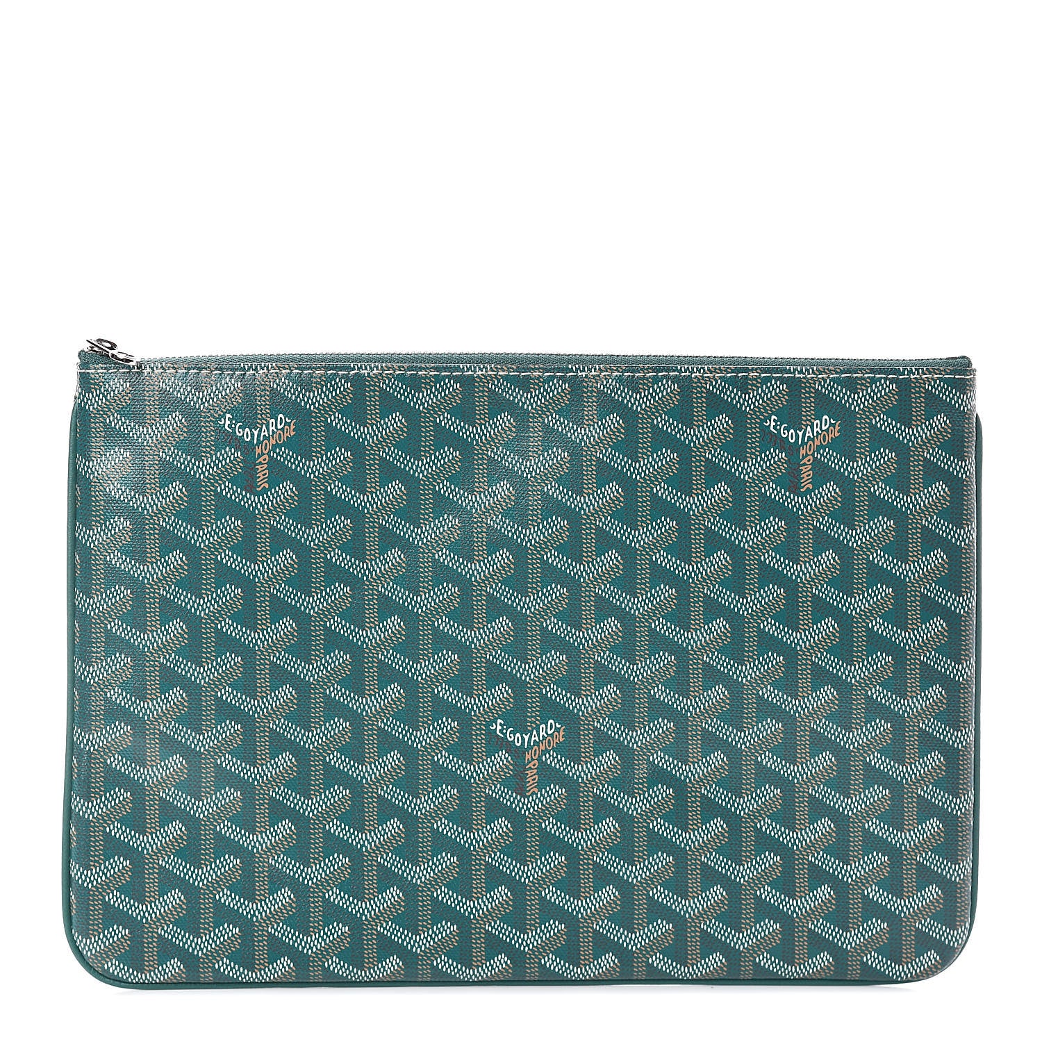 Goyard Goyardine Senat Pochette MM Green 1 of 7