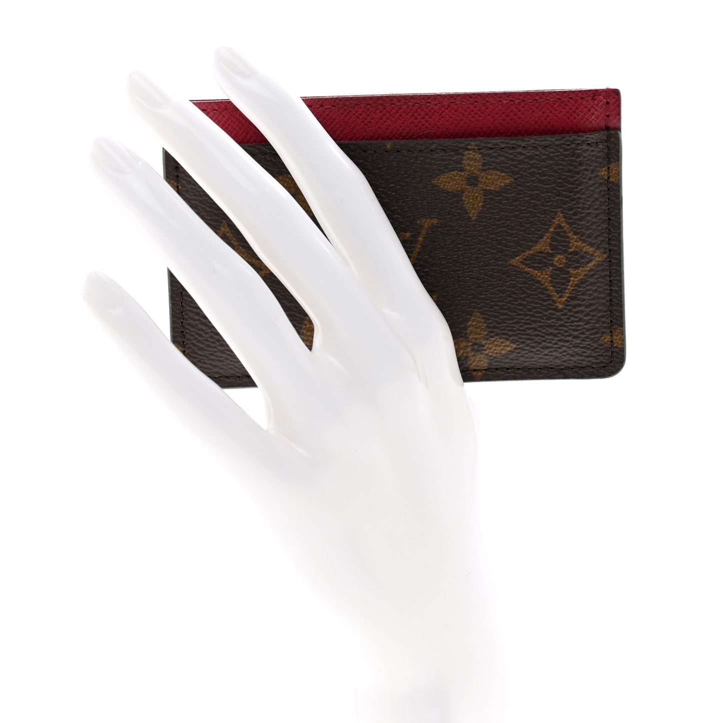 Monogram Card Holder Fuchsia
