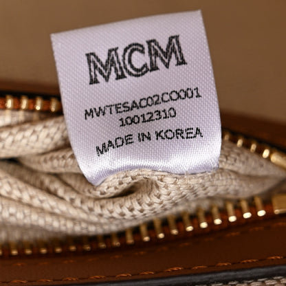 MCM Lauretos Nappa Medium Himmel Shopper Tote 7 of 10