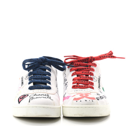 Chanel x Pharrell Williams Calfskin Womens Sneakers 37 White 2 of 7