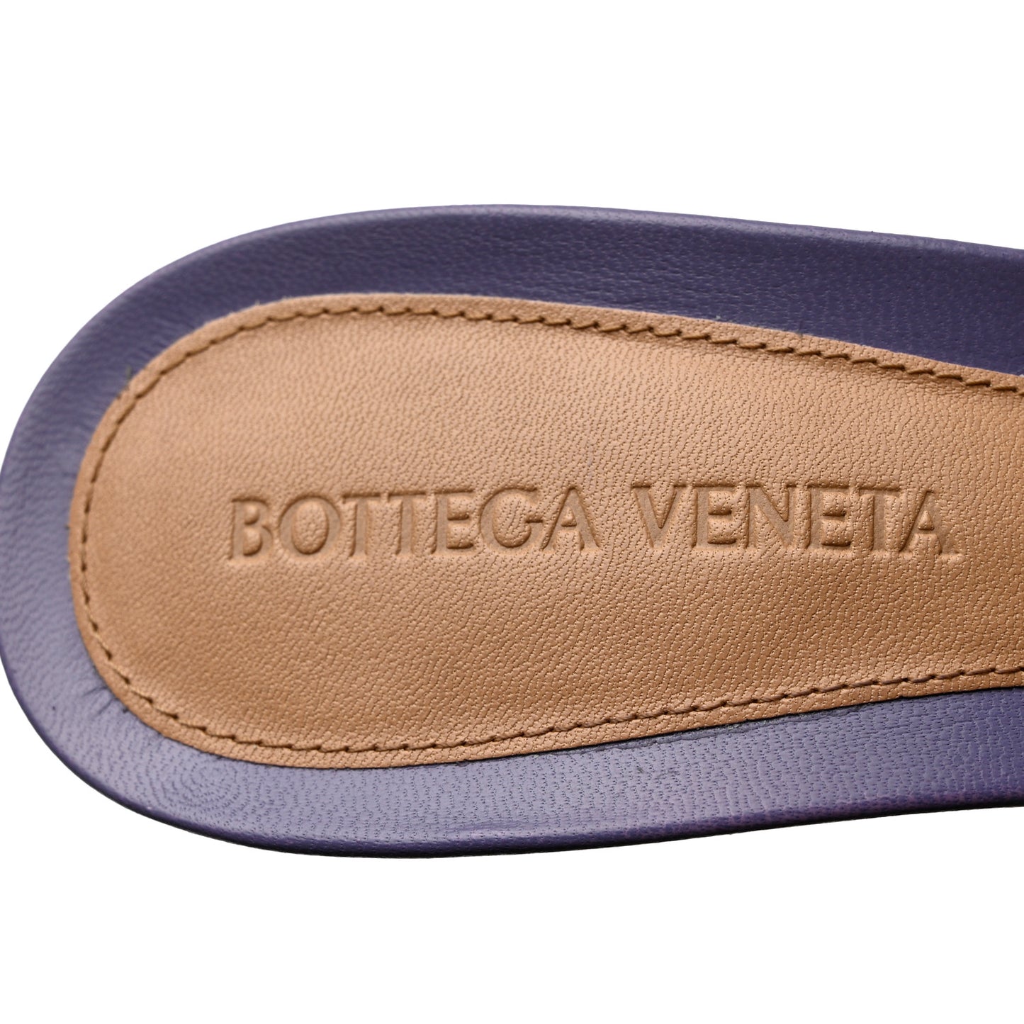 Lambskin Stretch Mule Sandals 37 Lavender