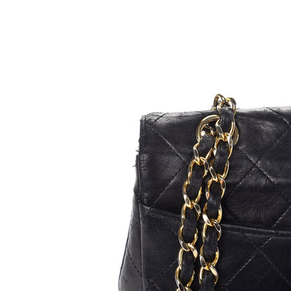 Chanel Lambskin Quilted Medium Single Flap Black 23 of 24