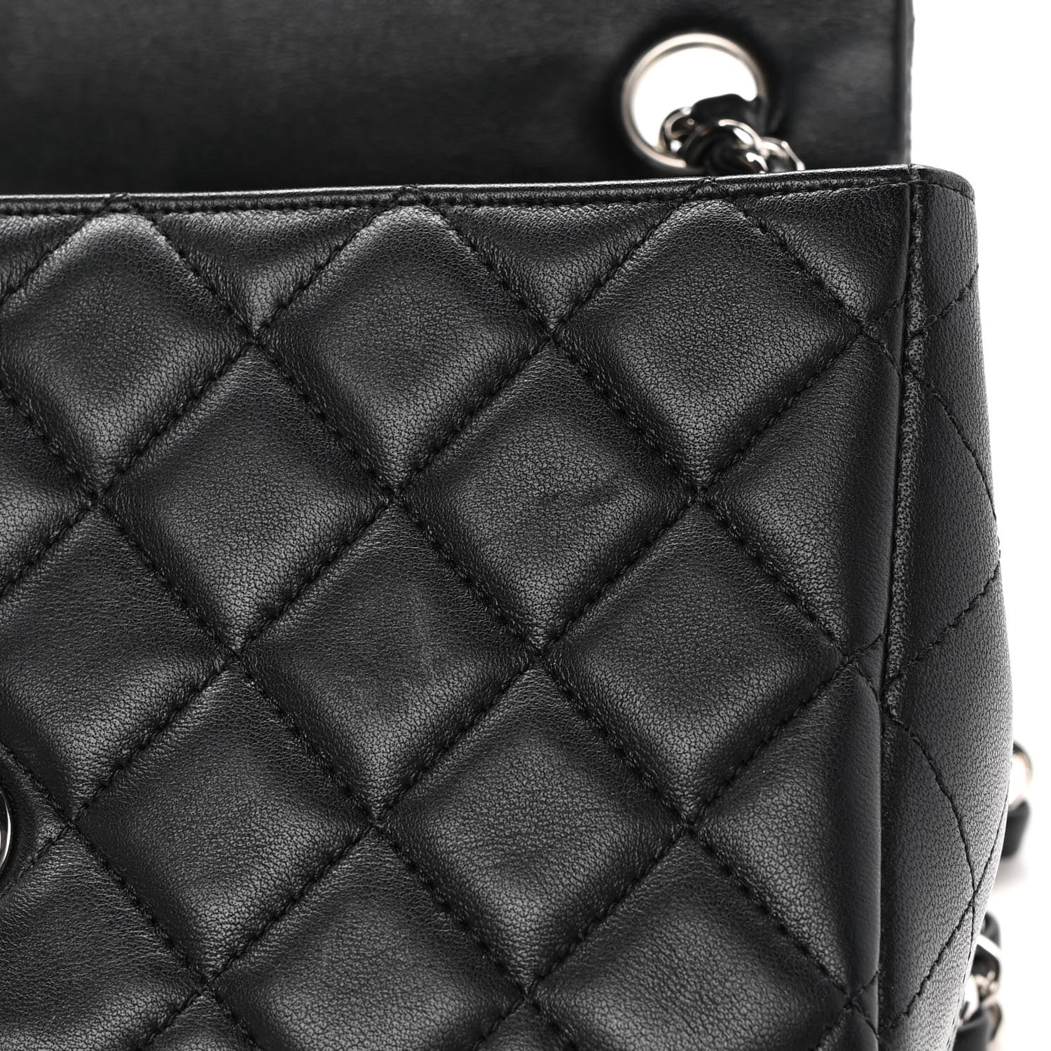 Chanel Lambskin Quilted Mini Rectangular Flap Black 13 of 16
