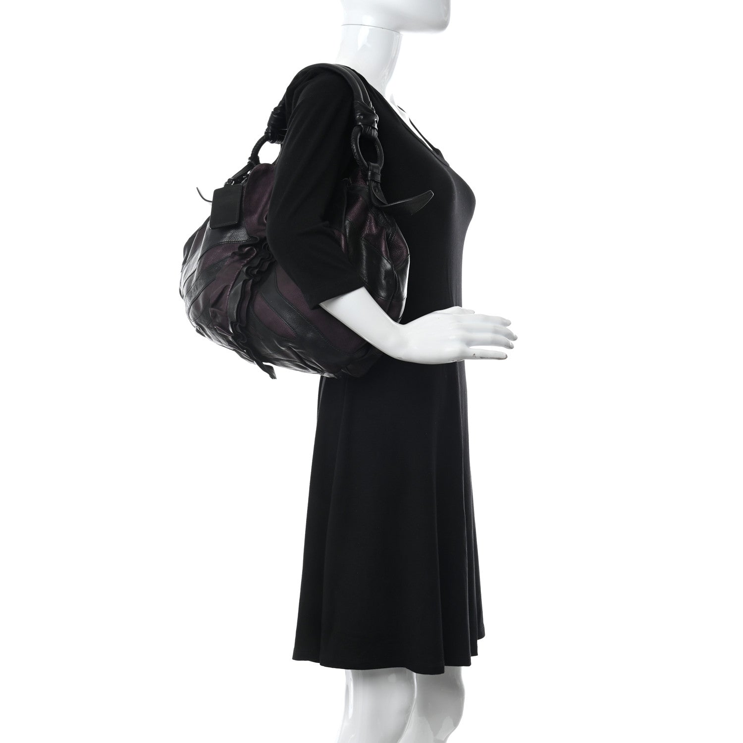 Prada Vitellino Mordo Hobo Ribes Mordore 2 of 16