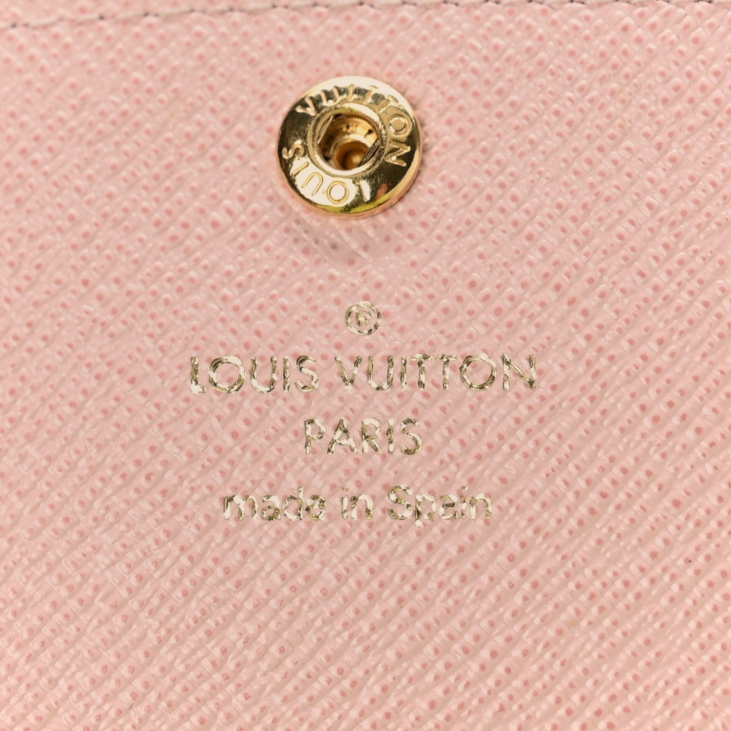 Louis Vuitton Damier Ebene Emilie Wallet Rose Ballerine 6 of 9