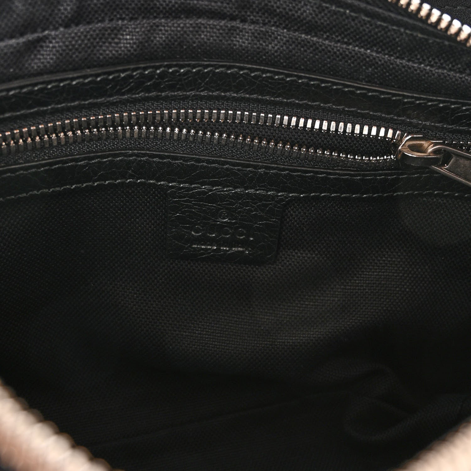 Gucci Fluffy Calfskin Morpheus Belt Bag 80 32 Black 6 of 10