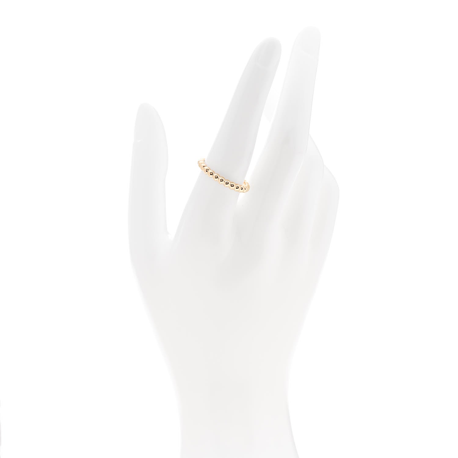 Van Cleef & Arpels 18K Yellow Gold Medium Perlee Ring 57 8 2 of 5