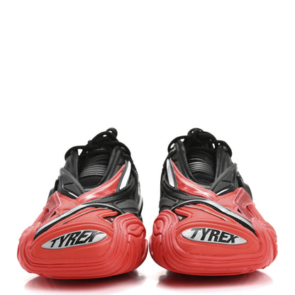 Balenciaga Rubber Mesh Womens Tyrex Sneakers 37 Black Red 3 of 10