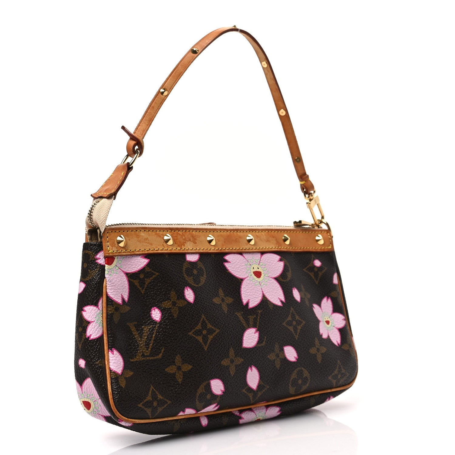 Louis Vuitton Monogram Cherry Blossom Pochette Accessories Brown 3 of 10
