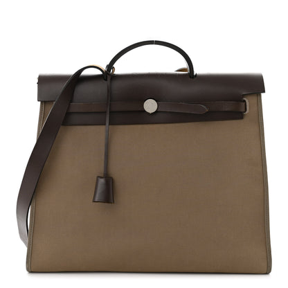 Hermes Toile Vache Hunter Herbag Zip 39 MM Etoupe Ebene 1 of 14